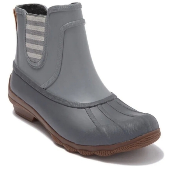 Sperry Womens Saltwater Syren Duck Rubber Waterproof Ankle Booties shoes 8.5 - Picture 3 of 15